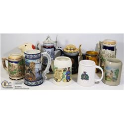 ESTATE BOX OF COLLECTIBLE STEINS