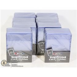8 PACKS OF NEW BCW STANDARD SIZE CARD HOLDERS