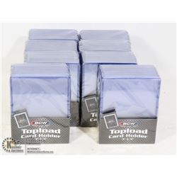 8 PACKS OF NEW BCW STANDARD SIZE CARD HOLDERS