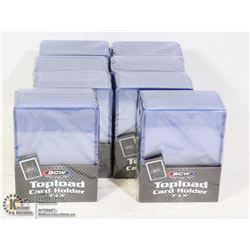 8 PACKS OF NEW BCW STANDARD SIZE CARD HOLDERS