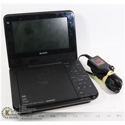 SONY PORTABLE DVD PLAYER W/ 12 V POWER SUPPLY