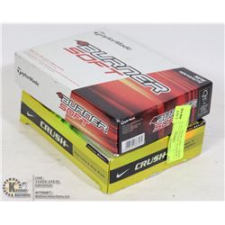 2 BOXES OF GOLF BALLS - TAYLOR MADE + NIKE CRUSH