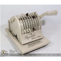 PAYMASTER CHEQUEWRITER.  MINT ORIGINAL WORKING