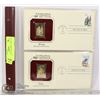 Image 1 : 22K GOLD USA STAMPS X2 1RST DAY COVERS