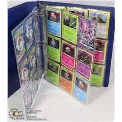 BINDER OF 34 COLLECTABLE POKEMON CARDS IN MINT/NM