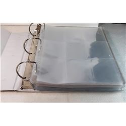 20)  BINDER WITH DOZENS OF SLEEVES FOR