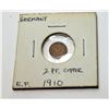 Image 1 : 17) GERMAN 2 PHENNIG 1910 COIN.