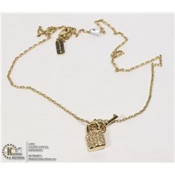 COACH BRAND PADLOCK KEY NECKLACE