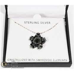 STERLING SILVER .925 SWAROVSKI STAR NECKLACE