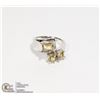 Image 1 : STERLING SILVER .925 CITRINE RING SIZE 7