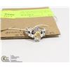Image 1 : STERLING SILVER .925 CITRINE/DIAMOND RING SZ 7
