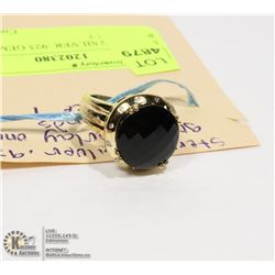 STERLING SILVER .925 GEMSTONE RING SIZE 7