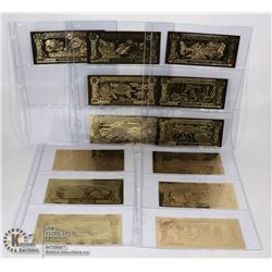 22K GOLD X13 $30 NOTES ANTIGUA BARBUDA