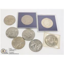 GROUP LOT OF MIXED WORLD CROWN COINS