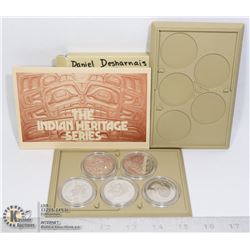 1977 INDIAN HERITAGE SERIES MEDALLION SET IN CASE