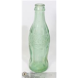 ANTIQUE GREEN GLASS COKE BOTTLE FROM BELLINGHAM
