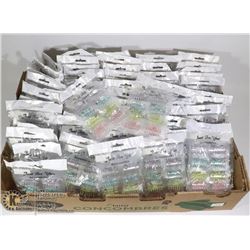 LARGE FLAT OF ASSORTED COLOUR HAIR ACCESSORIES