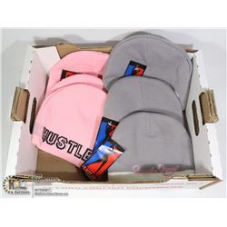 FLAT OF 6 ASSORTED HUSTLER TOQUES