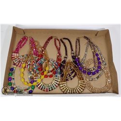 FLAT OF ASSORTED FASHION NECKLACES