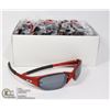 Image 1 : CASE OF RED OAKLEY STYLE SUNGLASSES