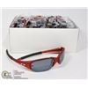 Image 1 : CASE OF RED OAKLEY STYLE SUNGLASSES