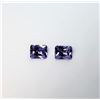 Image 1 : 16)  LOT OF 2 MATCHED RECTANGULAR PURPLE