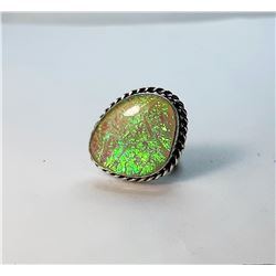 9)  NATURAL GREEN/PINK AND WHITE AUSTRALIAN