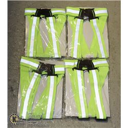 LOT OF 4 NORTH HIGH VISIBILITY SAFETY BELTS