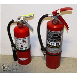 LOT OF 2  5LBS CHARGED FIRE EXTINGUISHERS