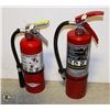 Image 1 : LOT OF 2  5LBS CHARGED FIRE EXTINGUISHERS