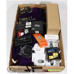FLAT OF VAPE ACCESSORIES AND MORE FROM A STORE