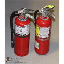 LOT OF 2  5LBS CHARGED FIRE EXTINGUISHERS