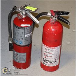 LOT OF 2  5LBS CHARGED FIRE EXTINGUISHERS