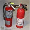 Image 1 : LOT OF 2  5LBS CHARGED FIRE EXTINGUISHERS