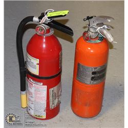 LOT OF 2  5LBS CHARGED FIRE EXTINGUISHERS
