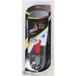 NEW MENS ADJUSTABLE SIZE SHOCK GUARD INSOLES