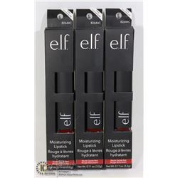 THREE NEW E.L.F. MOISTURIZING LIPSTICKS RAZZLE