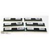 Image 1 : 6 STICKS OF 4GB 2RX4 PC3-10600R SERVER RAM