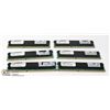 Image 1 : 6 STICKS OF 4GB 2RX4 PC3-10600R SERVER RAM