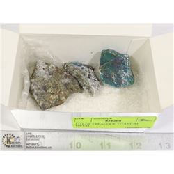 LOT OF 3 PEACOCK TITANIUM METAL