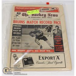 EARLY '70'S HOCKEY NEWS BUNDLE OF 10 MAGAZINES