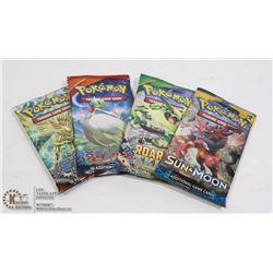 X4 NEW SEALED POKEMON BOOSTER PACKS
