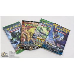 X4 NEW SEALED POKEMON BOOSTER PACKS