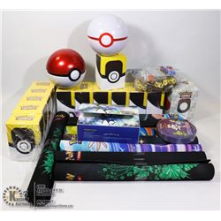LARGE LOT OF VARIOUS POKEMON SUPPLIES