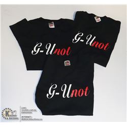 LOT OF THREE G-UNOT SIZE SMALL T-SHIRTS