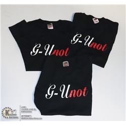 LOT OF THREE G-UNOT SIZE X-LARGE T-SHIRTS