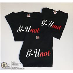 LOT OF THREE G-UNOT SIZE 3X-LARGE T-SHIRTS