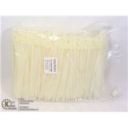BAG OF 1000PC 7.4" X 0.19" CABLE TIES