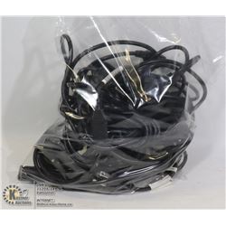 BAG OF 10 POWER CABLES