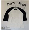 Image 1 : THREE COZY CREEK WOMENS BLACK/ WHITE SHIRTS